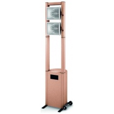 Ecoline Steel Bronze Outdoor Heater