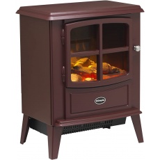 Dimplex Brayford Optiflame Electric Stove - Burgundy