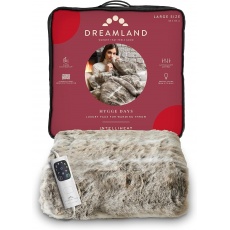 land Hygge Days Deluxe Fallow Deer Electric Heated Throw Blanket