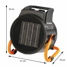 Rhino Portable 2 kW Fan Heater