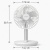 Rechargeable Wireless Desk Fans – 2‑Pack (Navy & White) 2