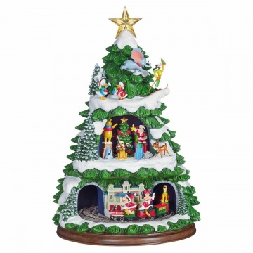 Disney Animated Christmas Tree with Music &amp; LED Lights
